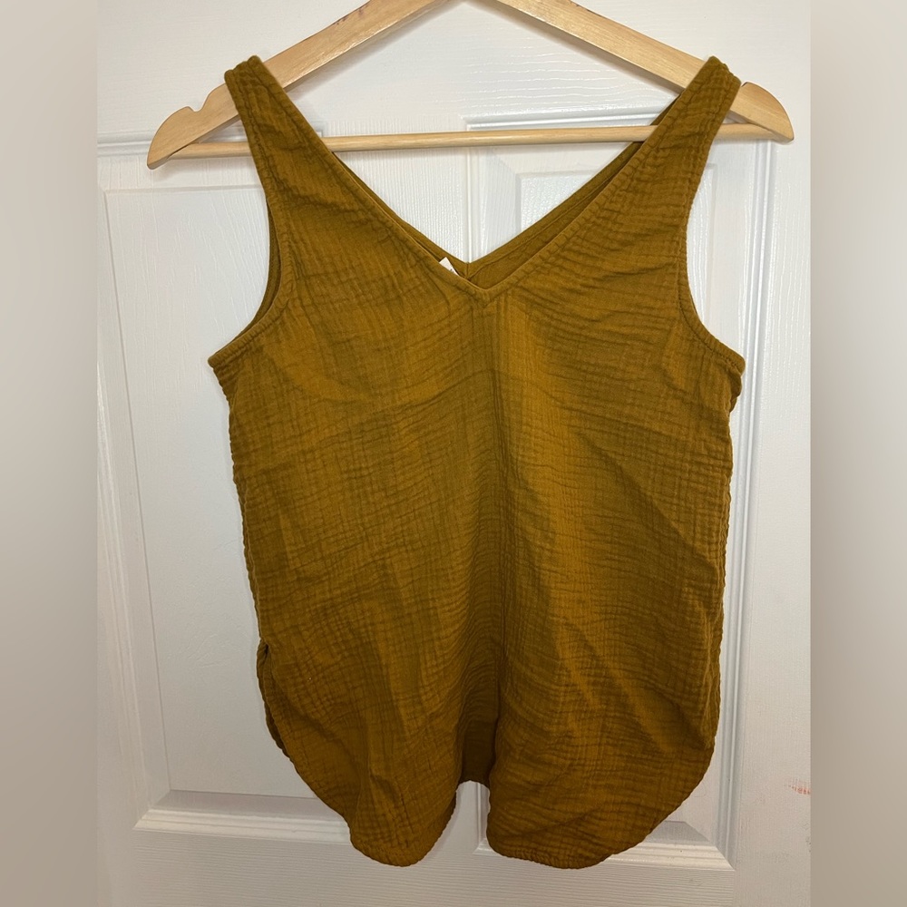 Vintage sleeveless cotton shirt